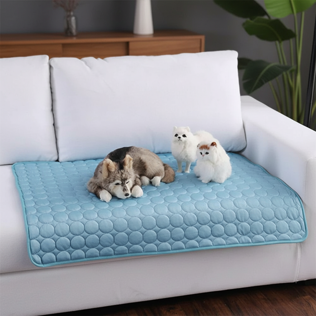 Ultimate Cooling Comfort: Pet Dog Cat Ice Silk Cold Nest Pad for Summer Relief